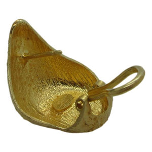 <i>Gold Dust Puffed Earrings</i><br>Made in Italy<br>