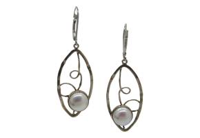 <i>Marquise Drop Freshwater Pearl Earrings</i>
