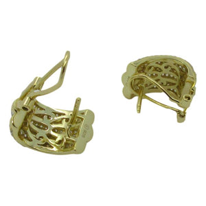 <i>Triple Row Pave Huggie Earrings</i>
